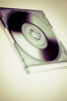 Close_up of a compact disc