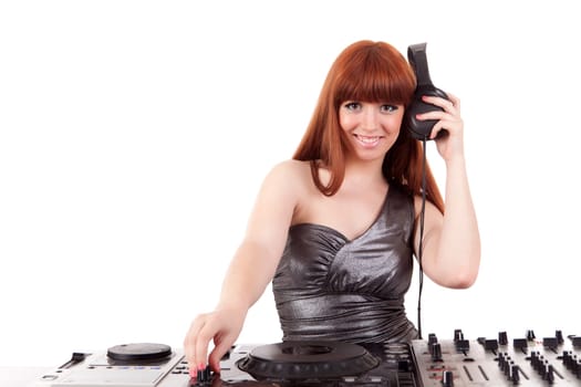 Young and very beautiful deejay