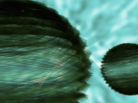 Abstract pattern on a turquoise background