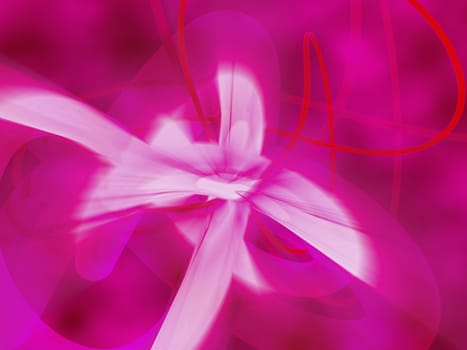 Abstract pattern on a pink background