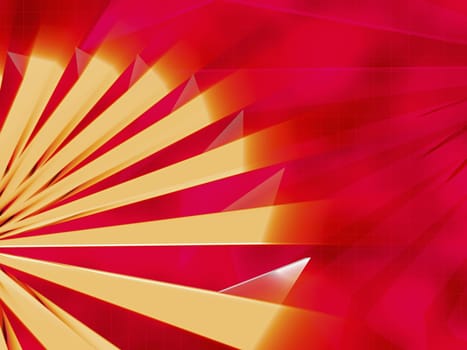 Abstract pattern on a red background