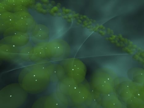 Abstract pattern on a green background