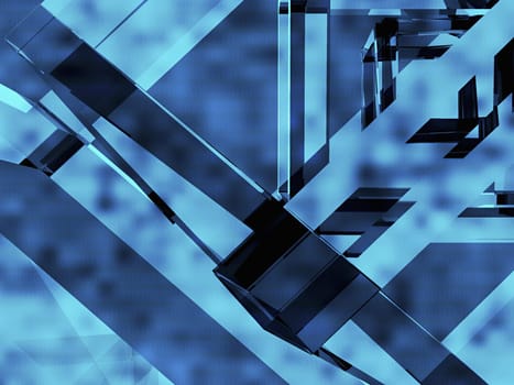 Abstract pattern on a blue background