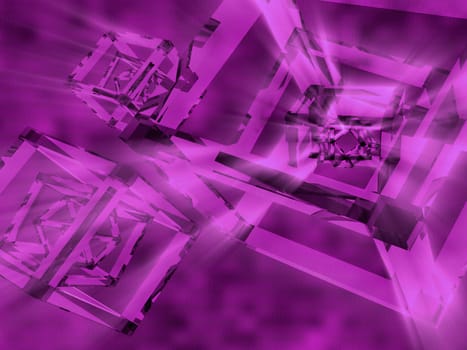 Abstract pattern on a purple background
