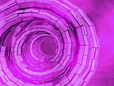 Spiral pattern on a purple background