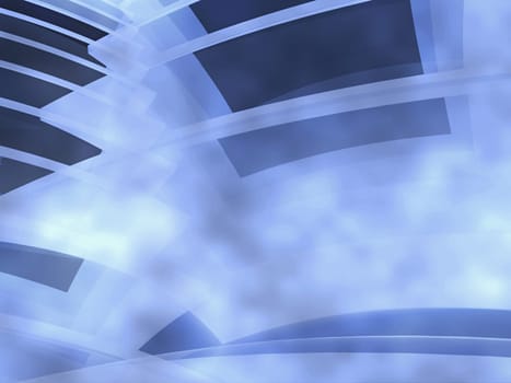 Abstract pattern on a blue background
