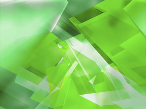 Abstract pattern on a green background