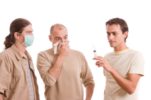 Man infected with h1n1 virus terrorizing his friends