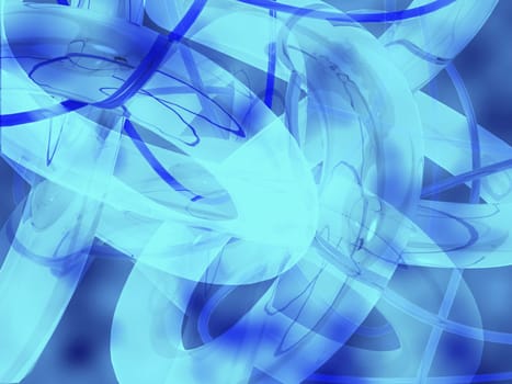 Abstract pattern on a blue background