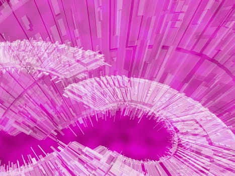Abstract pattern on a pink background