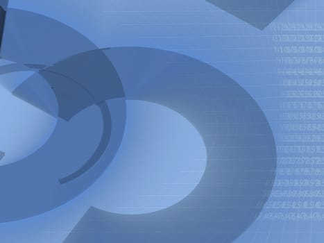 Abstract pattern on a blue background