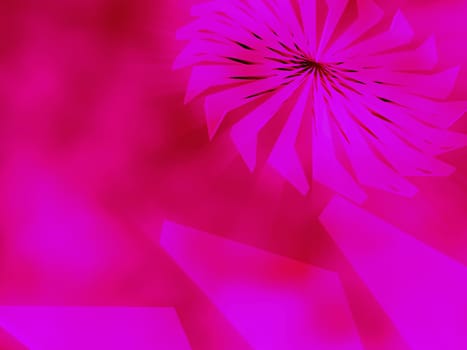 Abstract pattern on a pink background