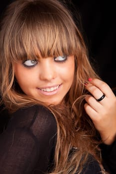 Young casual woman portrait - isolated