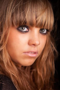 Young casual woman portrait - isolated