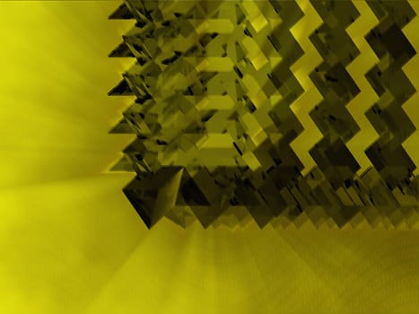 Abstract pattern on a yellow background