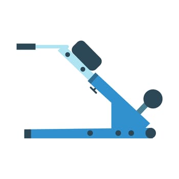 Stationary trainer for fitness and weightlifting in the gym. Sport and health