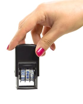 Automatic date stamp when printing from a female model