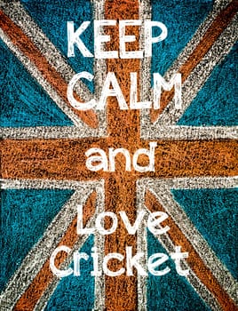 United Kingdom (British Union jack) flag, hand drawing with chalk on blackboard, vintage concept