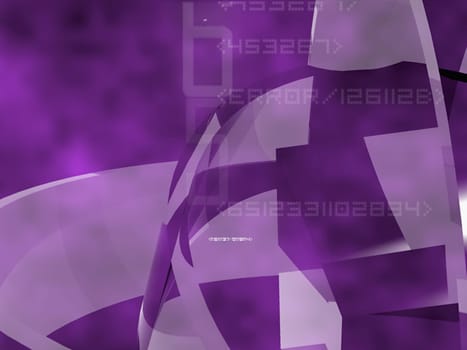 3-d pattern on a purple background