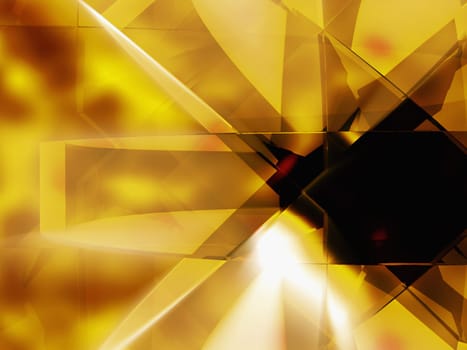 Abstract pattern on a yellow background