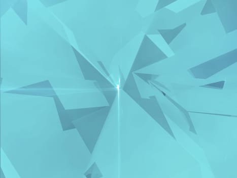 3-d pattern on a turquoise background
