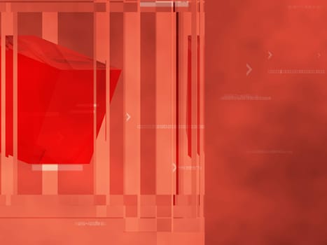 Abstract pattern on a red background