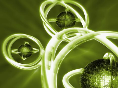 Rings around spheres