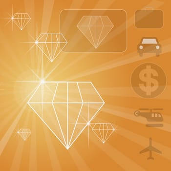 Close-up of diamond shaped diagrams