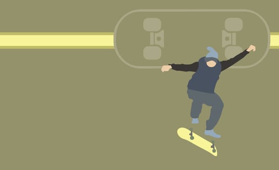 Man on a skateboard