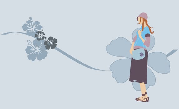 Woman carrying a purse