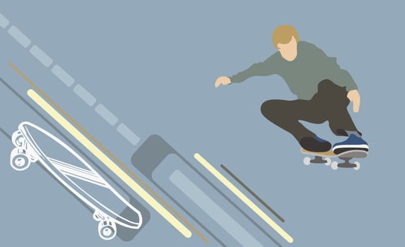 Man skateboarding