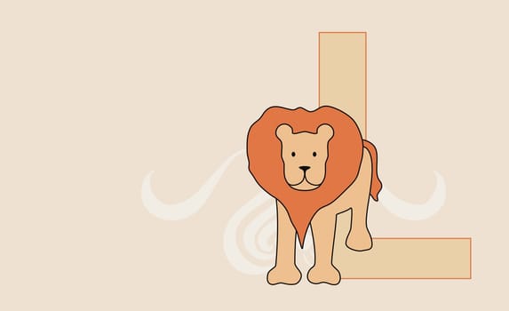 The letter L with a lion