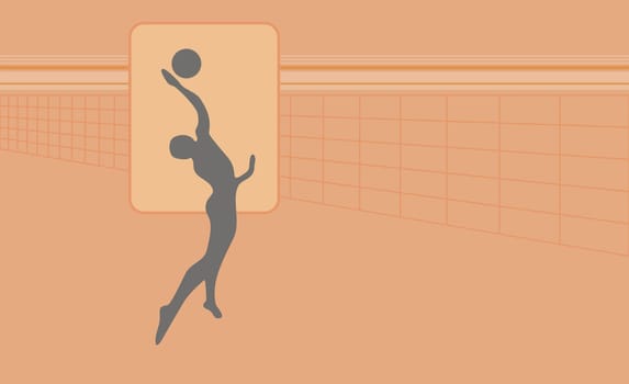 Person playing volleyball