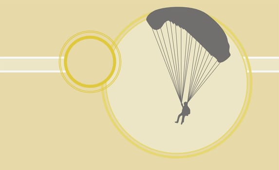 Person parachuting