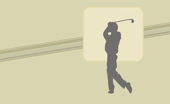 Person playing golf