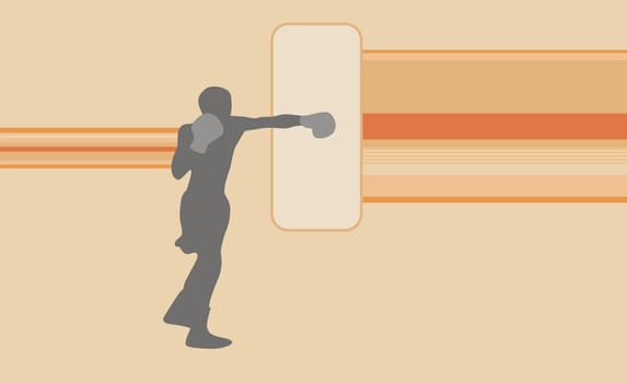 Person boxing