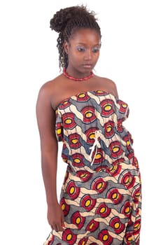 Young and beautiful woman posing - isolated