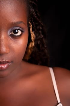 Beautiful casual woman portrait - isolated