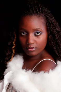 Beautiful casual woman portrait - isolated