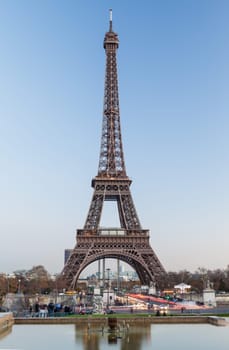The Eiffel tower in Paris, France