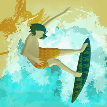 Person surfboarding in the sea