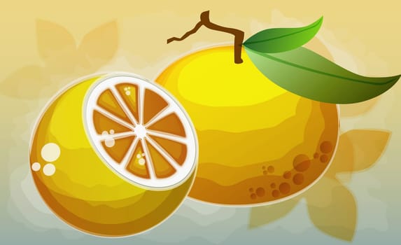 Two oranges