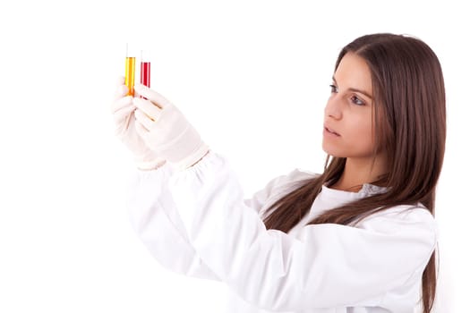 Young scientist working at laboratory