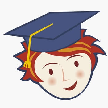 Portrait of a person wearing a mortar board