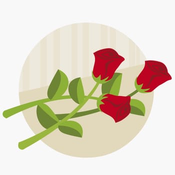Three roses