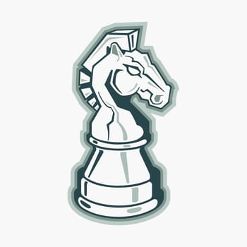 Close-up of a knight chess piece
