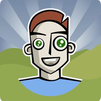 Man looking surprised