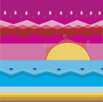 Sunrise over the sea