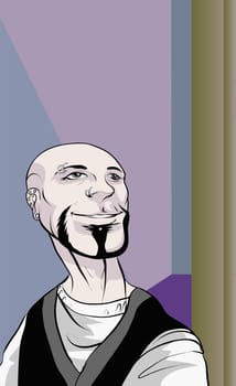 Man smiling