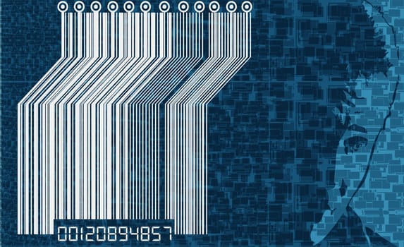 Close-up of bar code